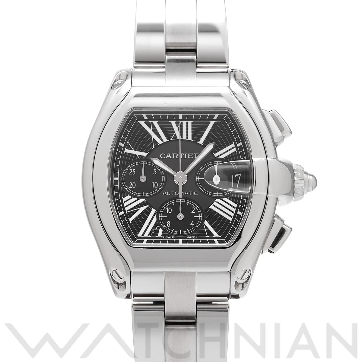 カルティエ ロードスター クロノグラフ W62020X6 ブラック メンズ 時計 【中古】【wristwatch】