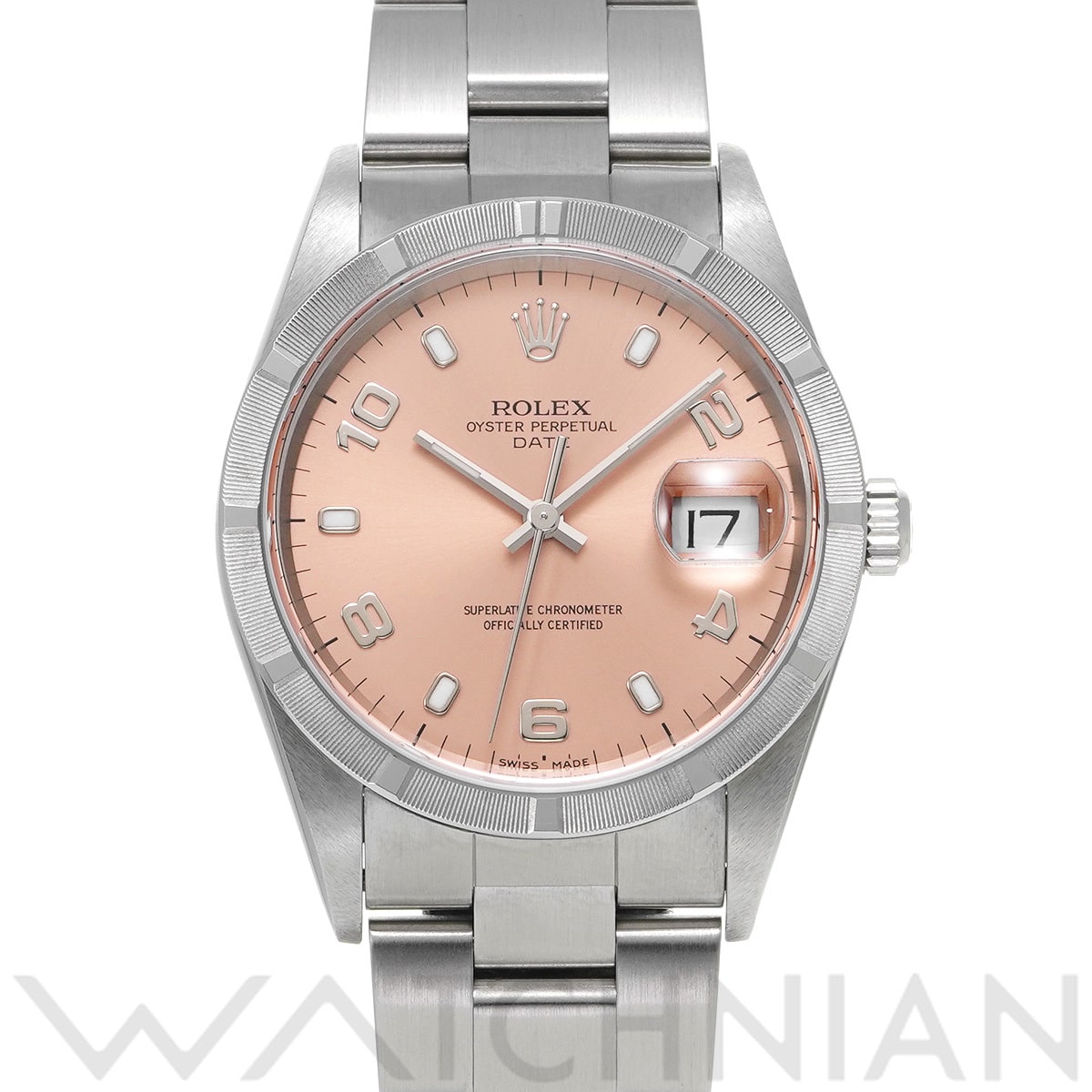 ロレックス オイスターパーペチュアル デイト 15210 ピンク メンズ 時計 【中古】【wristwatch】