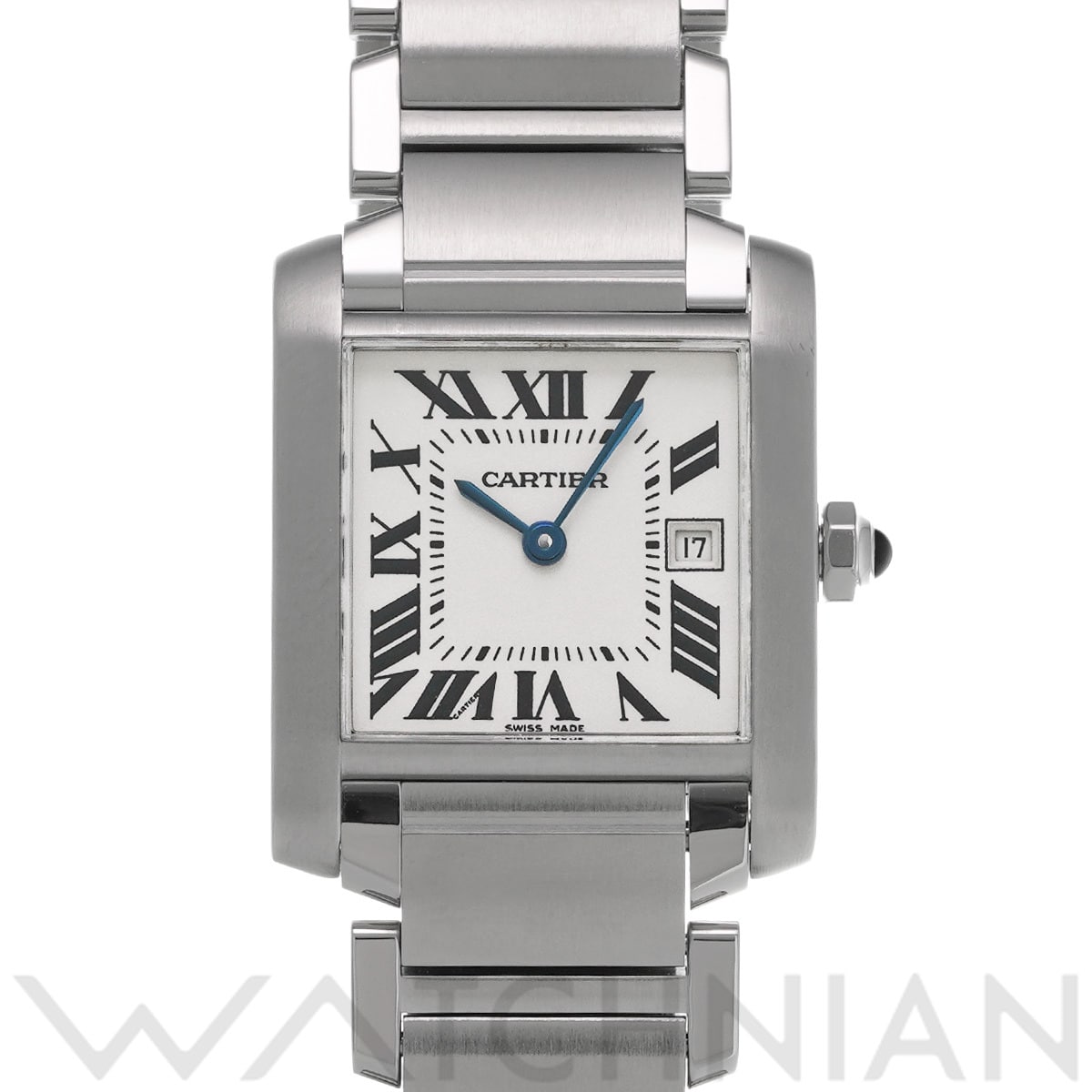 カルティエ タンク フランセーズ MM W51011Q3 シルバー ユニセックス 時計 【中古】【wristwatch】