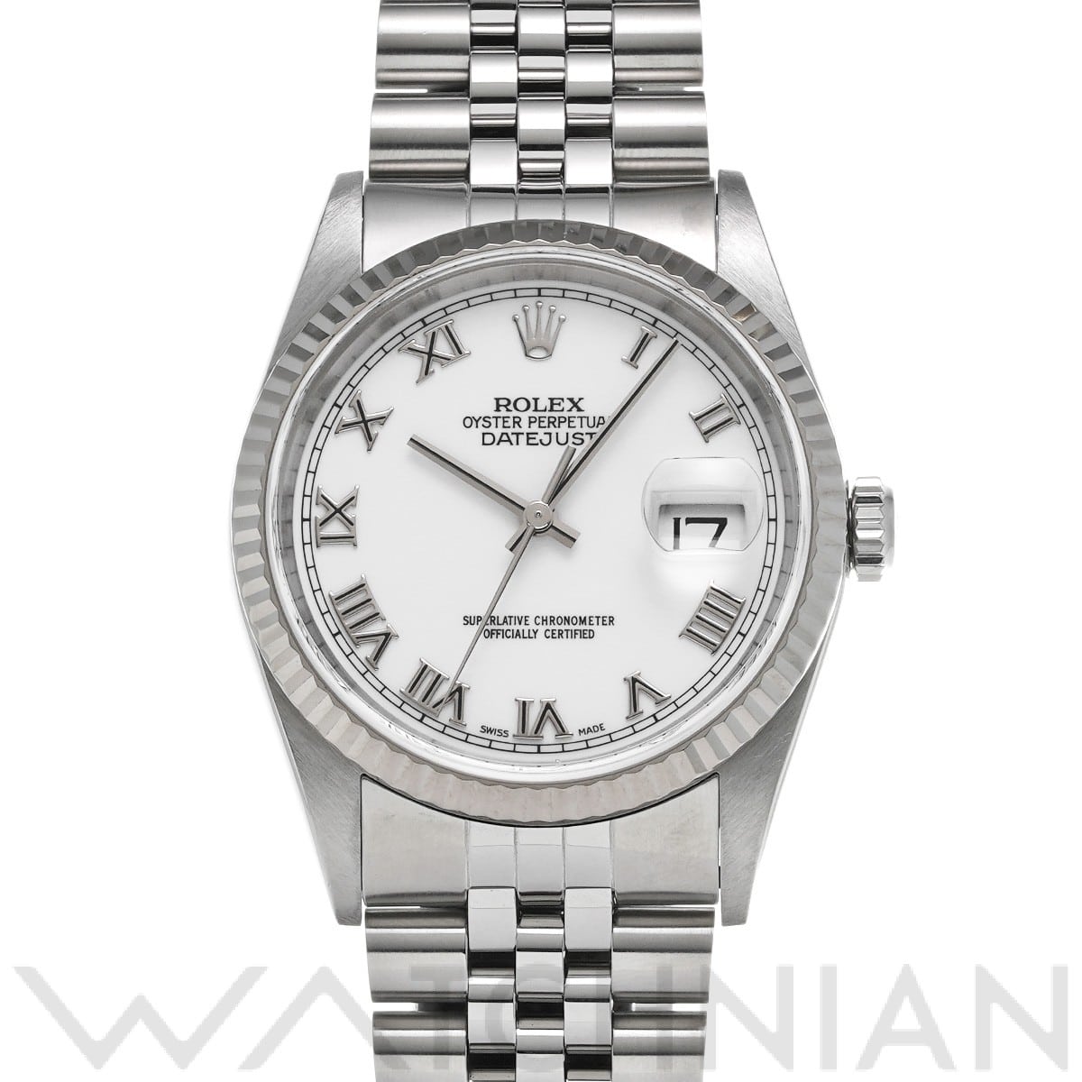 ロレックス デイトジャスト 16234 ホワイト メンズ 時計 【中古】【wristwatch】