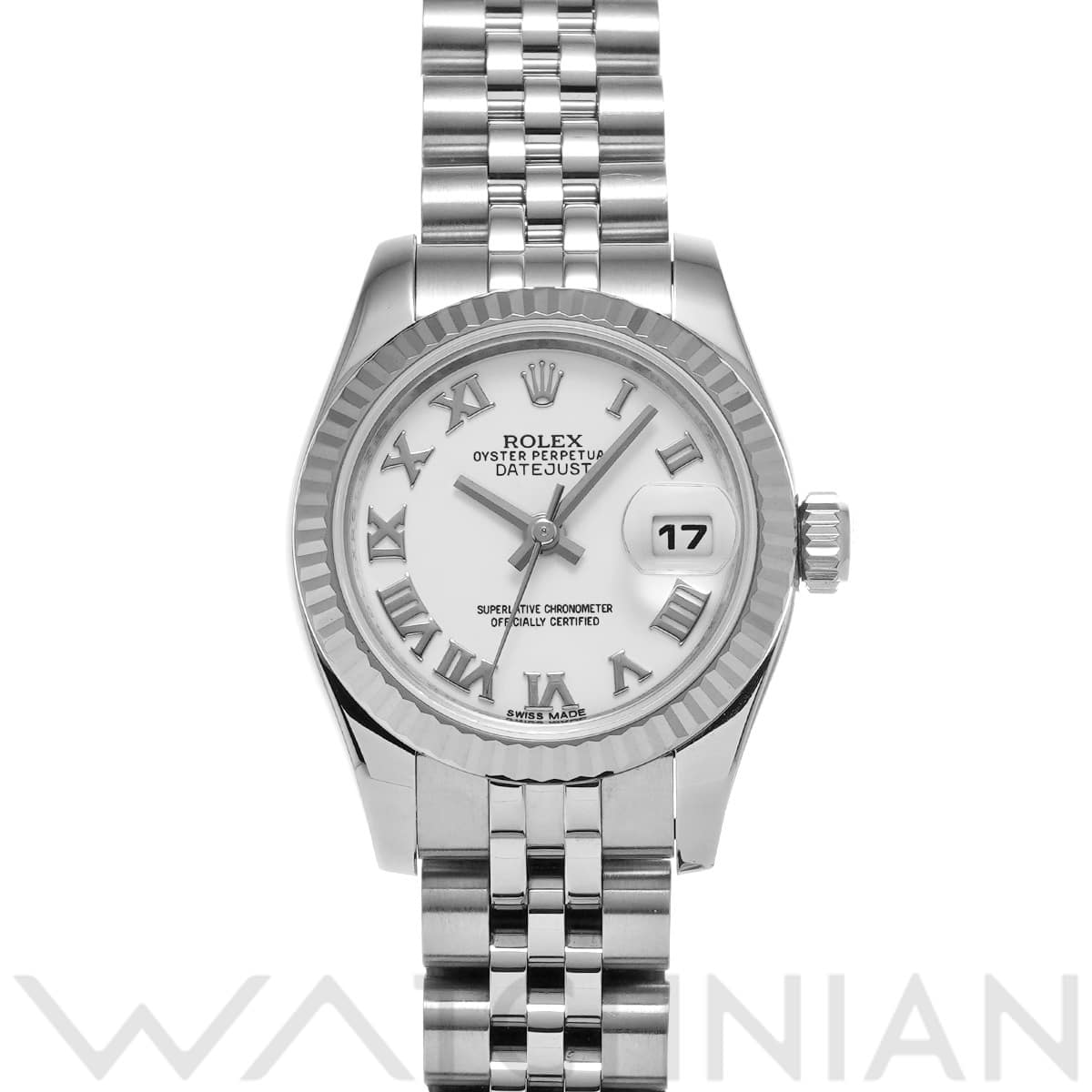 ロレックス レディ デイトジャスト 26 179174 ホワイト レディース 時計 【中古】【wristwatch】