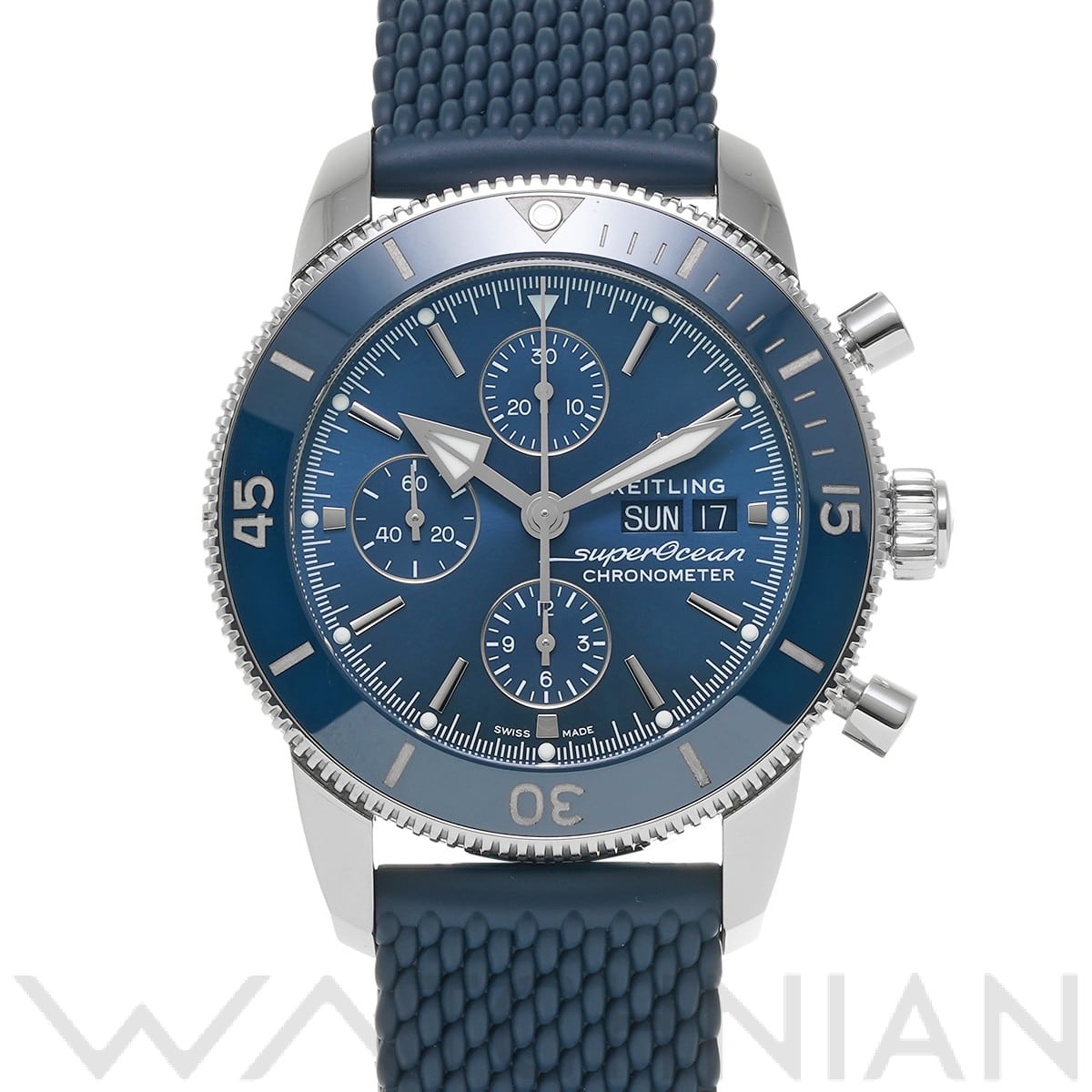 ブライトリング スーパーオーシャン ヘリテージ クロノグラフ 44 A13313161C1S1 ブルー メンズ 時計 【中古】【wristwatch】