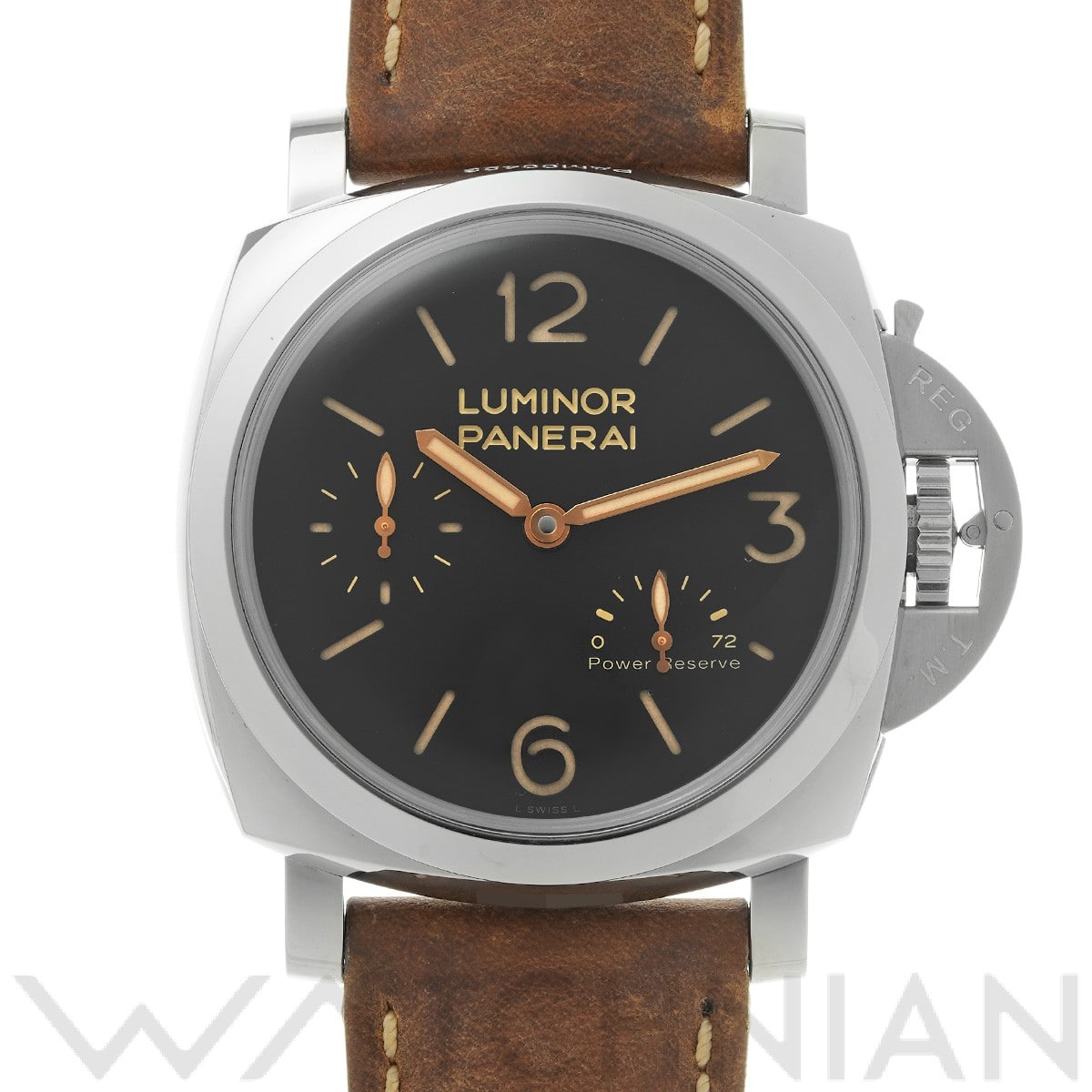 パネライ ルミノール 1950 3デイズ パワーリザーブ PAM00423 ブラック メンズ 時計 【中古】【wristwatch】