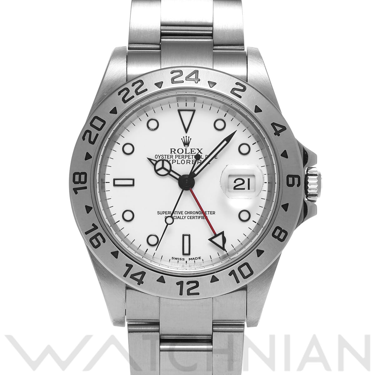 ロレックス エクスプローラーII 16570 ホワイト メンズ 時計 【中古】【wristwatch】