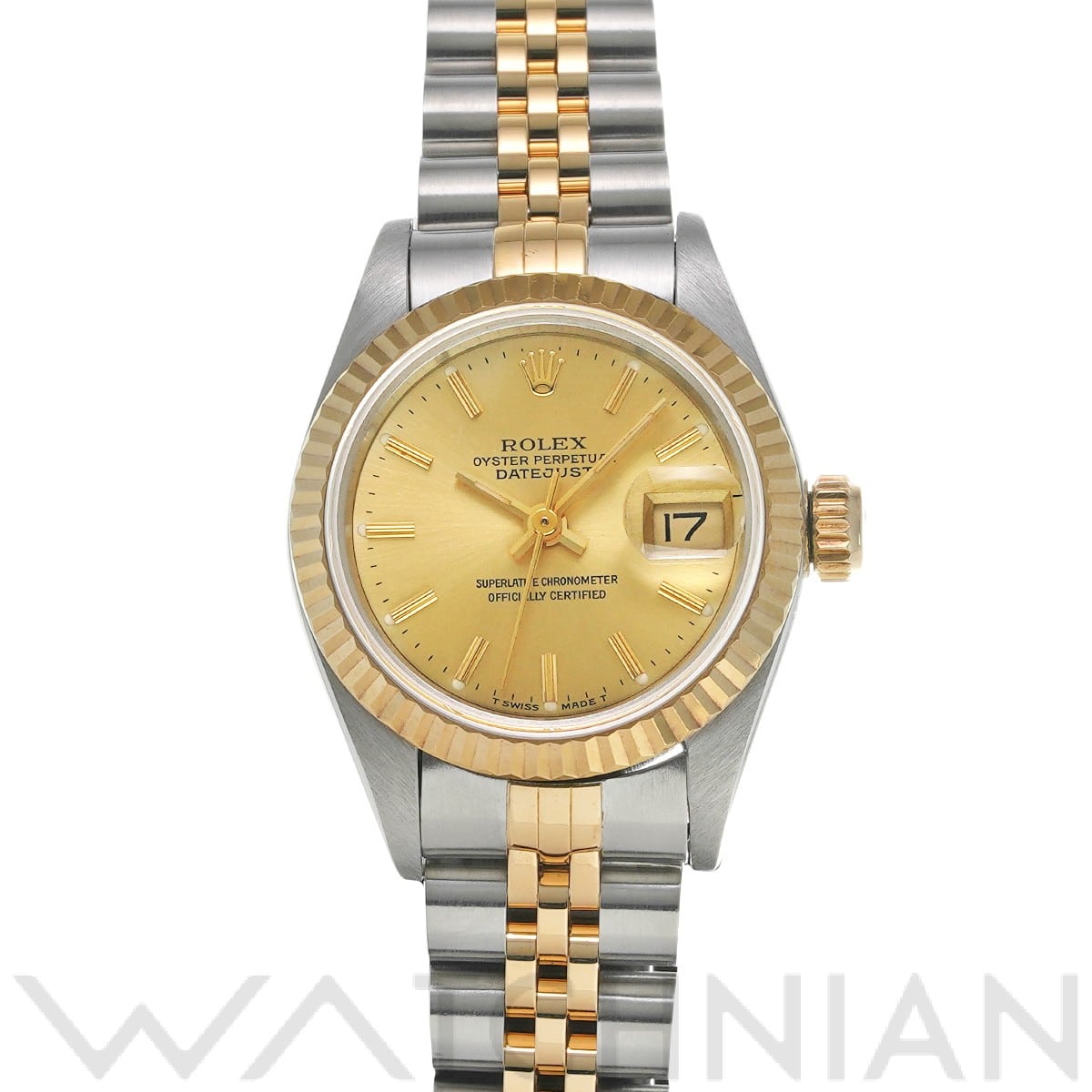 ロレックス デイトジャスト 69173 シャンパン レディース 時計 【中古】【wristwatch】