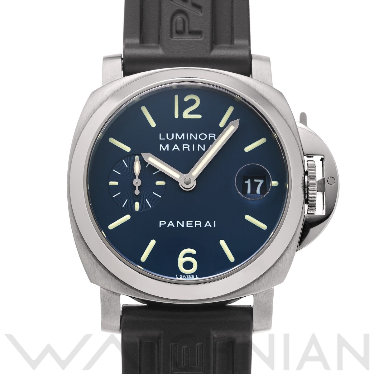パネライ ルミノールマリーナ PAM00119 ブルー メンズ 時計 【中古】【wristwatch】