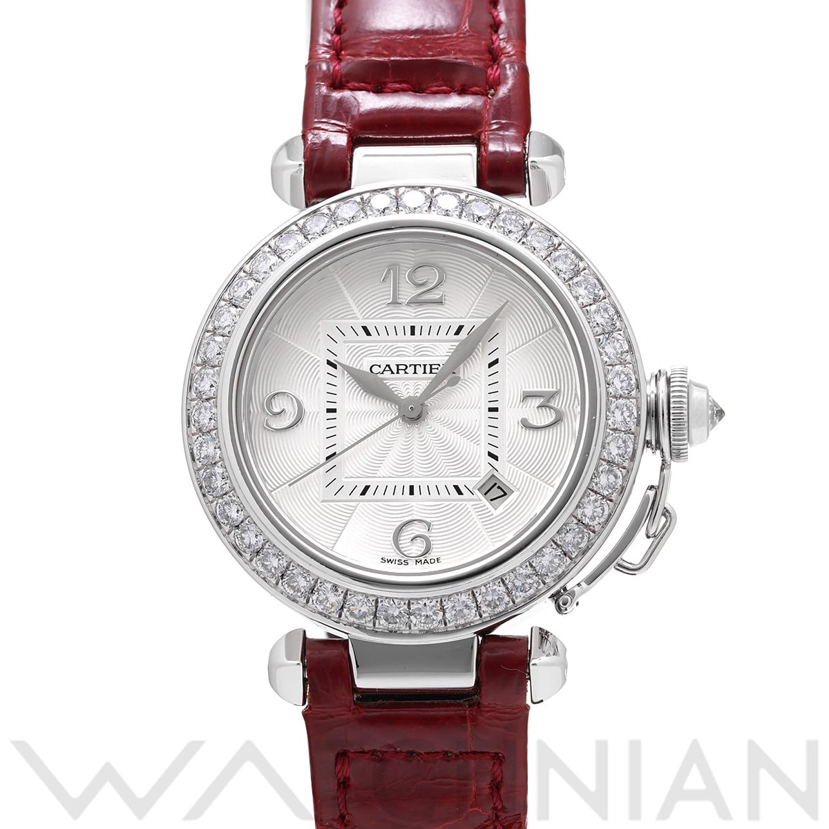 カルティエ パシャ 32mm WJ111651 シルバー レディース 時計 【中古】【wristwatch】