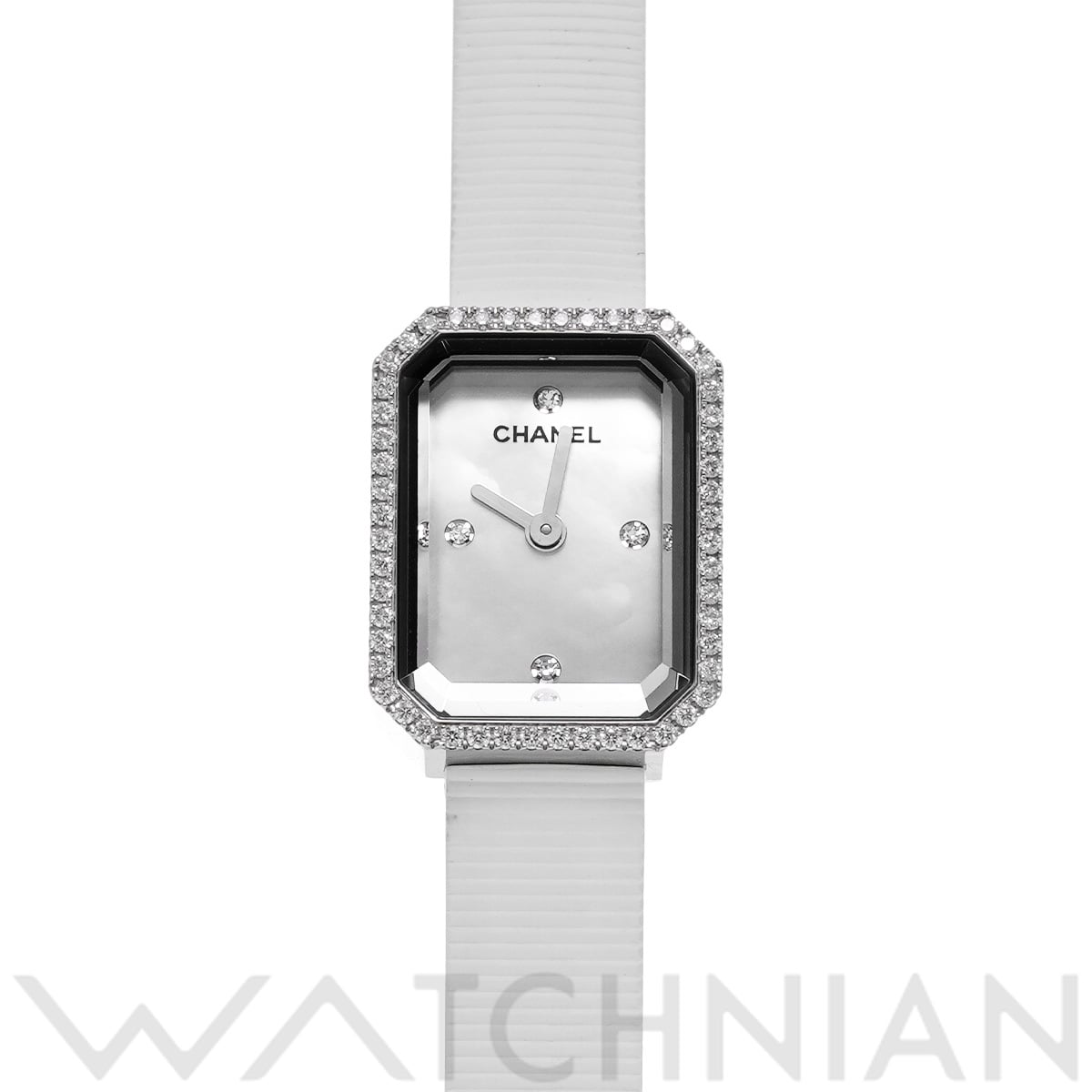 シャネル プルミエール H2433 ホワイトシェル レディース 時計 【中古】【wristwatch】