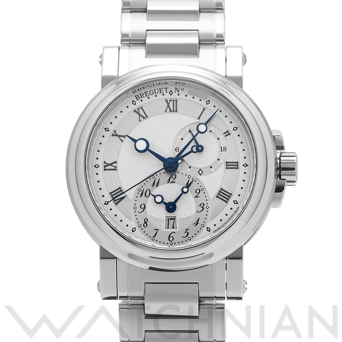 ブレゲ マリーン GMT 5857ST/12/SZ0 シルバー メンズ 時計 【中古】【wristwatch】