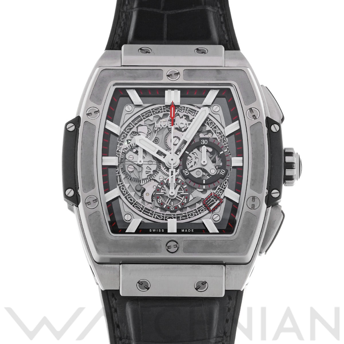 ウブロ スピリット オブ ビッグバン チタニウム 601.NX.0173.LR スケルトン メンズ 時計 【中古】【wristwatch】