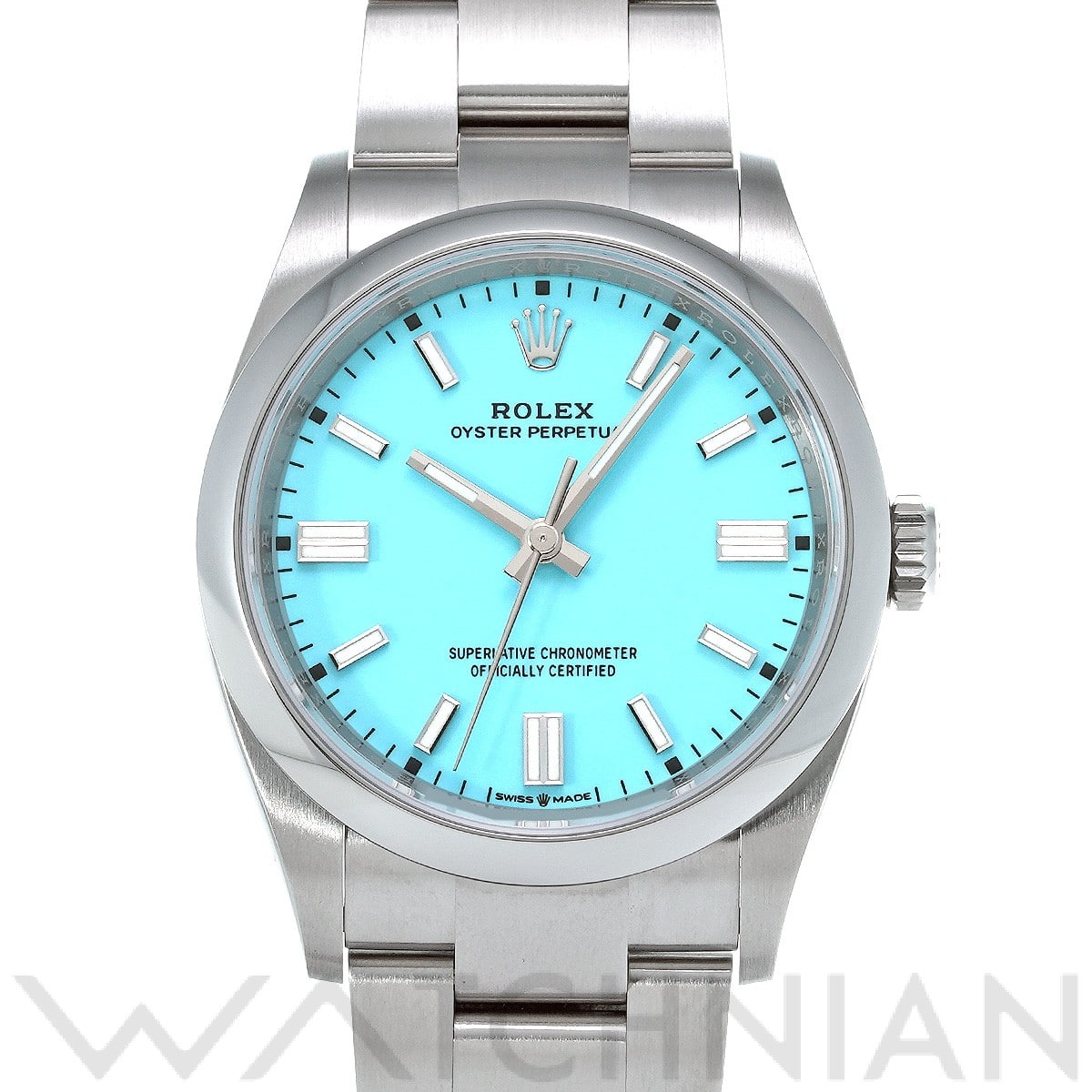 ロレックス オイスターパーペチュアル 36 126000 ターコイズブルー メンズ 時計 【中古】【wristwatch】