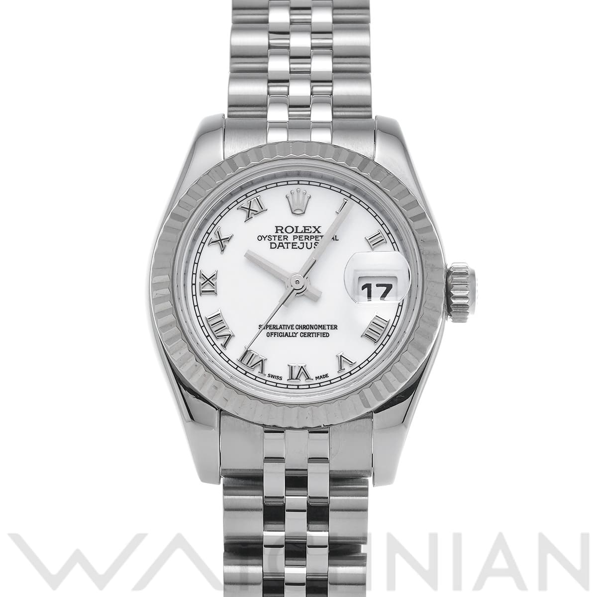 ロレックス レディ デイトジャスト 26 179174 ホワイト レディース 時計 【中古】【wristwatch】