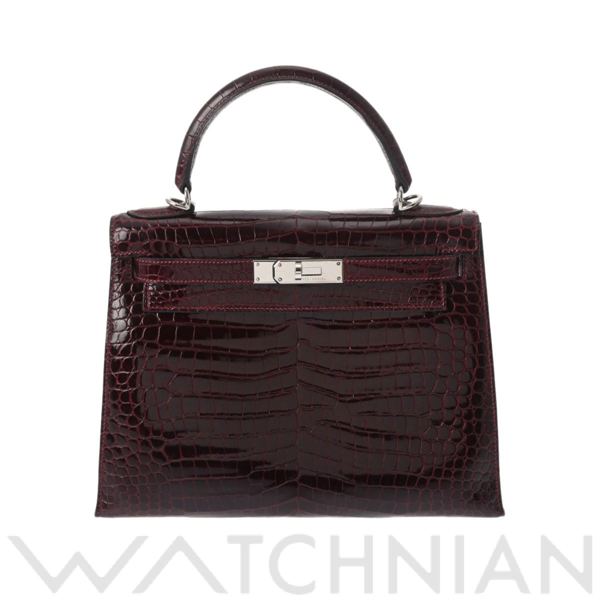 エルメス ケリー 28 外縫い ルージュアッシュ ポロサスリセ レディース バッグ 【中古】【bag】