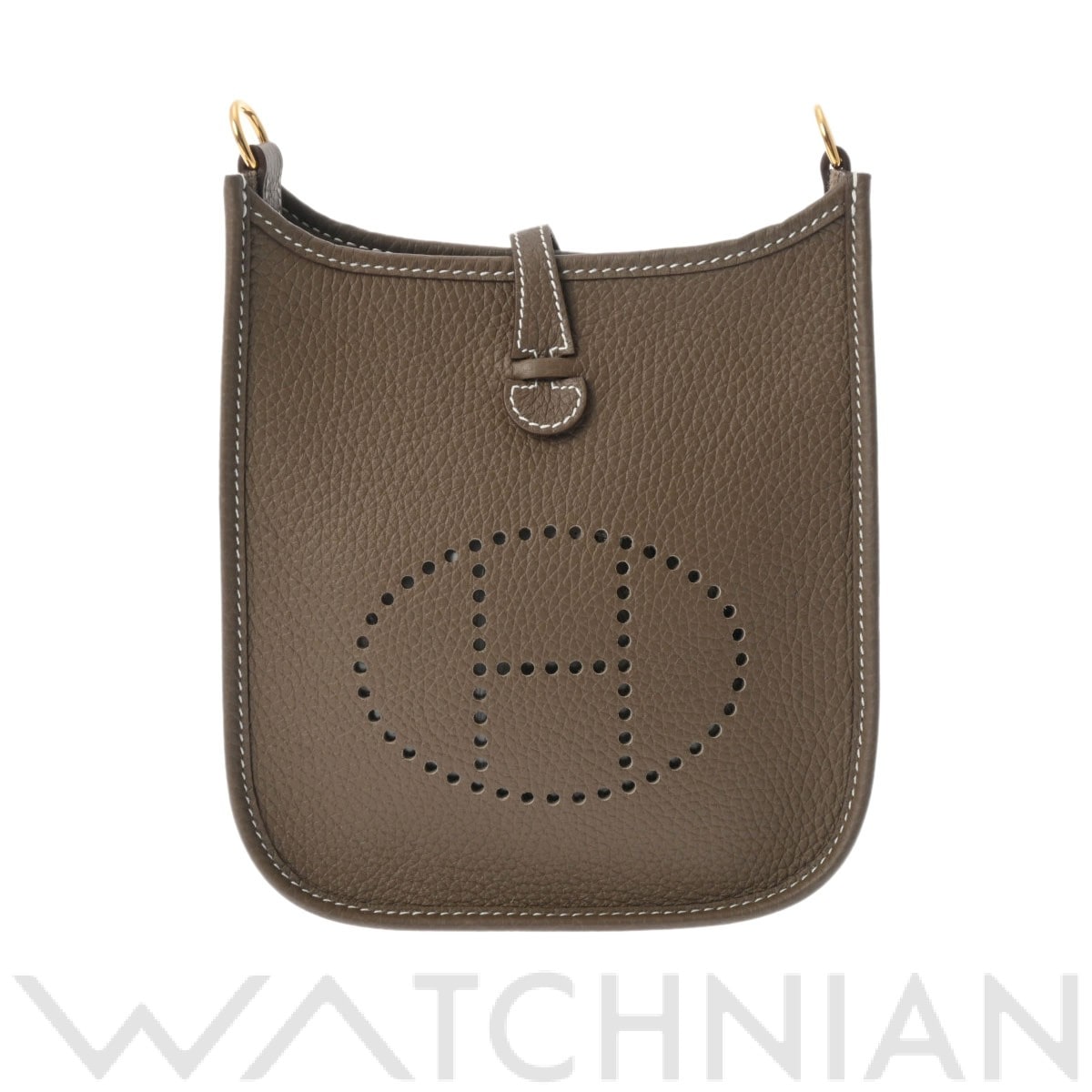 エルメス エヴリン TPM エトゥープ/ゴールド金具 トリヨンクレマンス レディース バッグ 【中古】【bag】