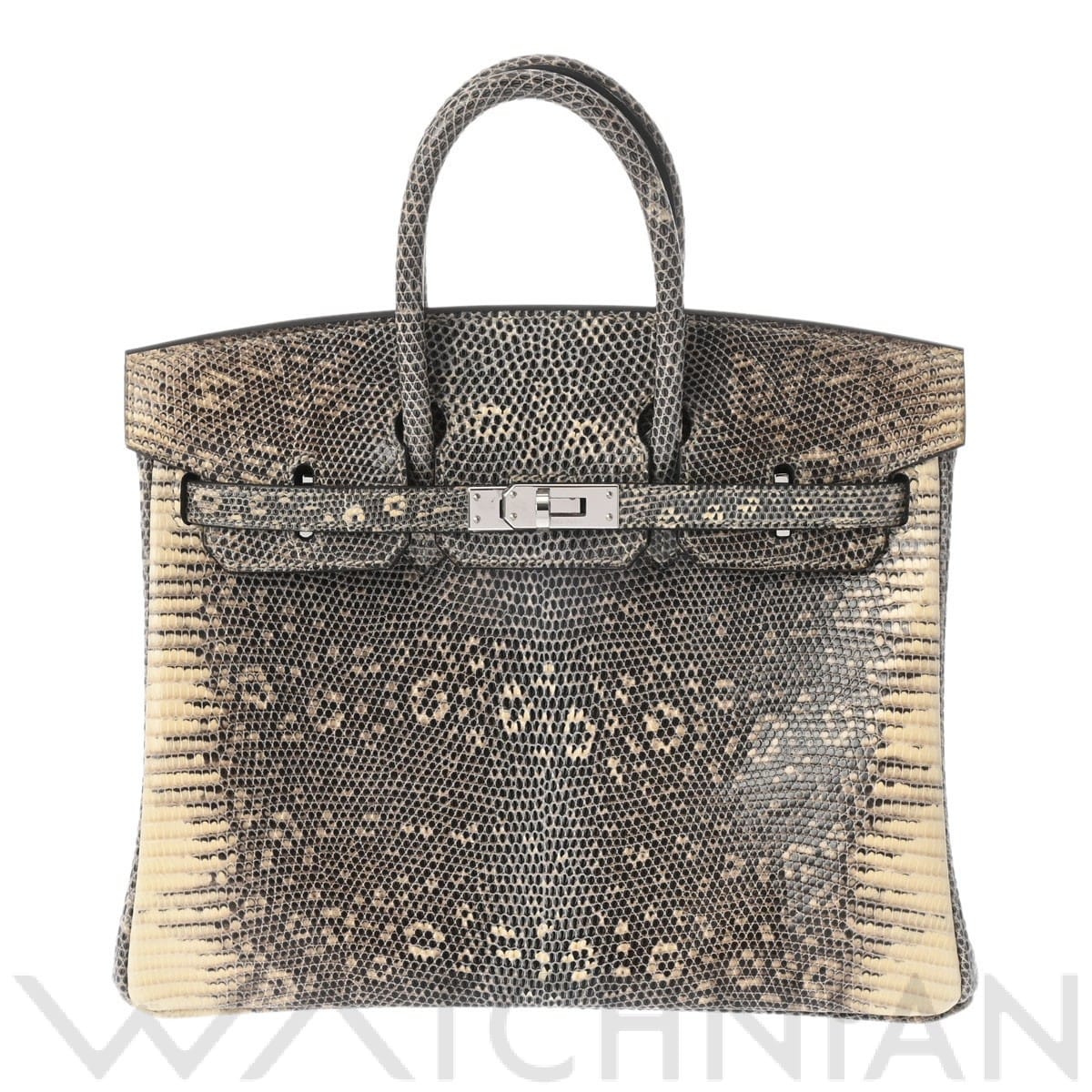 エルメス バーキン 25 オンブレ/パラジウム金具 リザード レディース バッグ 【中古】【bag】
