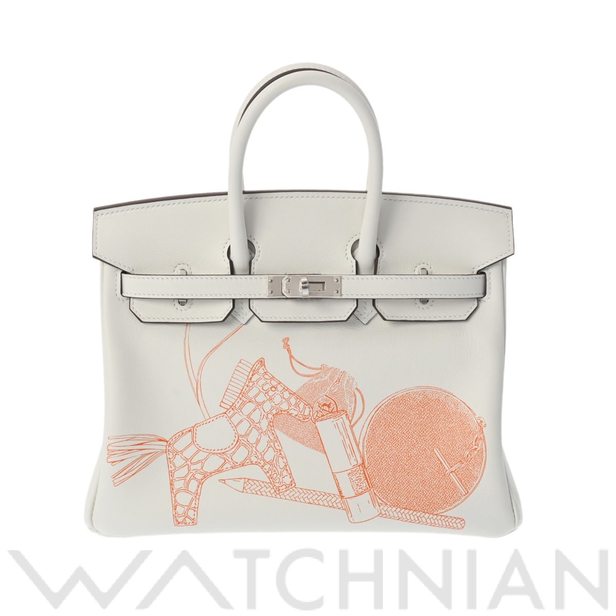 エルメス バーキン 25 インアンドアウト ブロン/パラジウム金具 ヴォースイフト レディース バッグ 【新品】【bag】