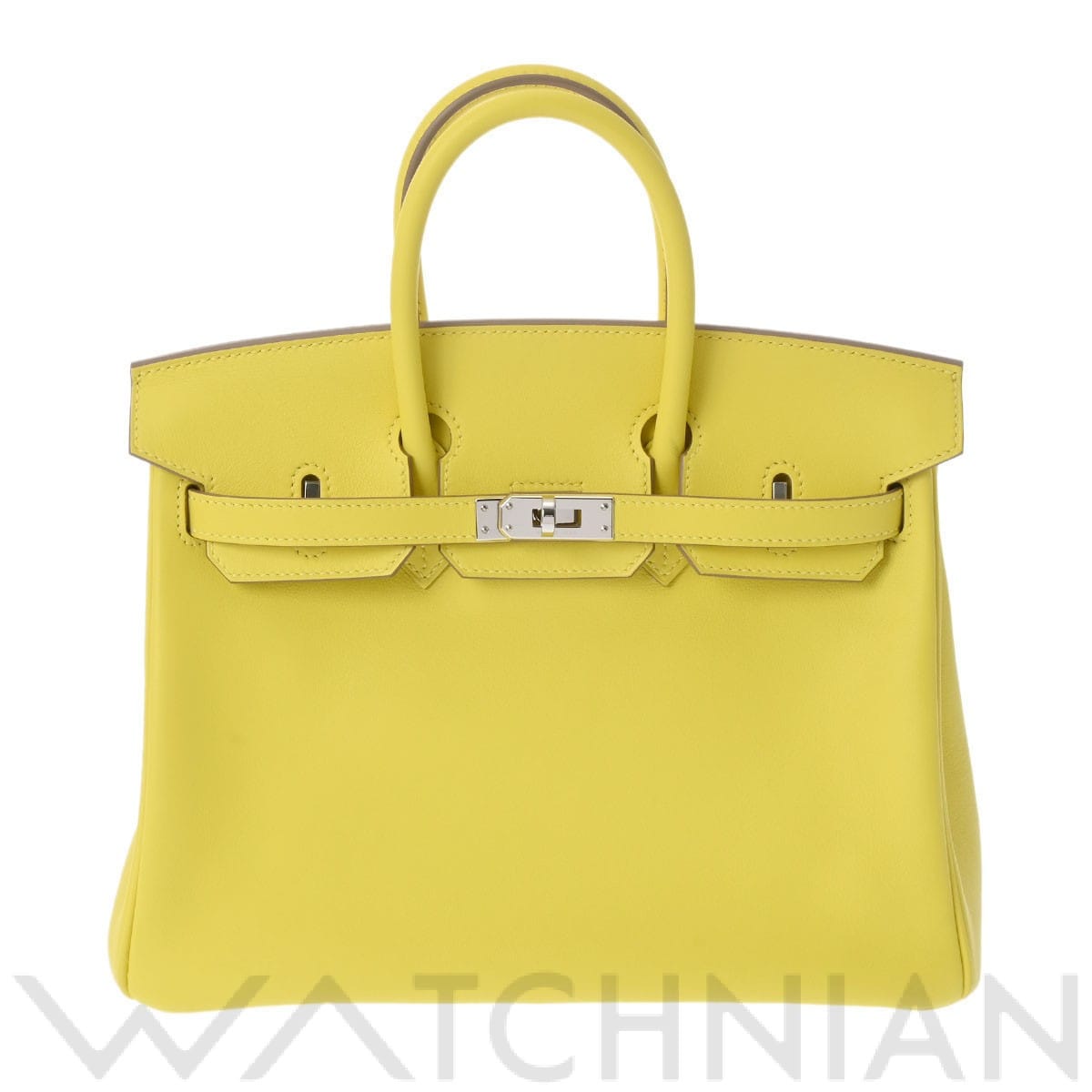 エルメス バーキン 25 ライム ヴォースイフト レディース バッグ 【中古】【bag】