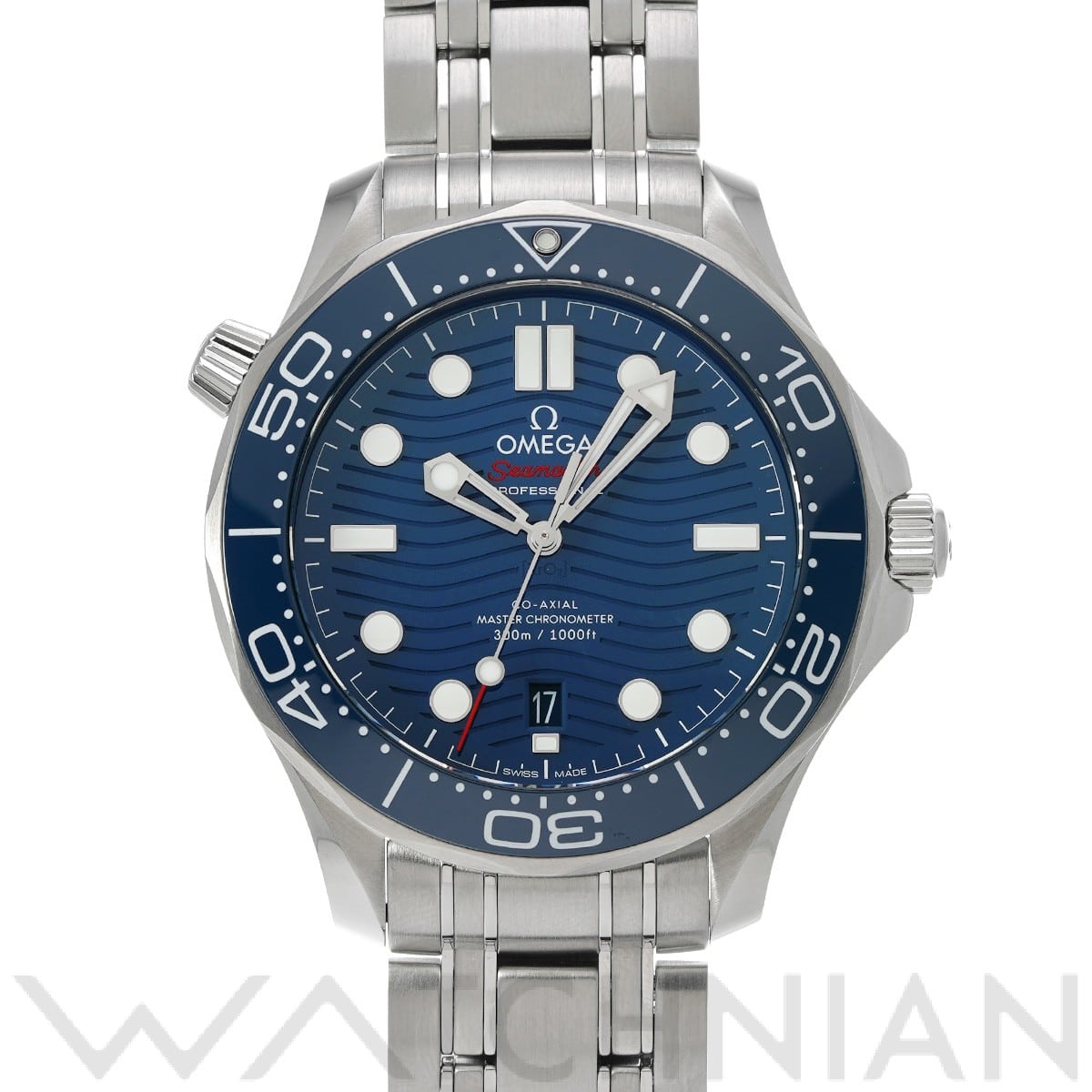 オメガ シーマスター ダイバー300 コーアクシャル マスタークロノメーター 210.30.42.20.03.001 ブルー メンズ 時計 【中古】【wristwatch】