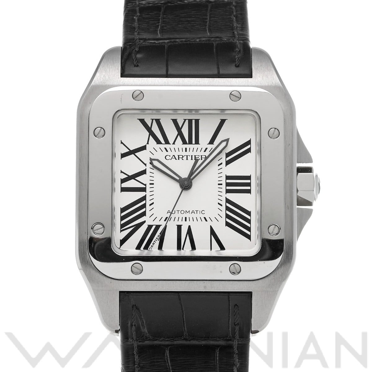 カルティエ サントス 100 LM W20073X8 シルバー メンズ 時計 【中古】【wristwatch】