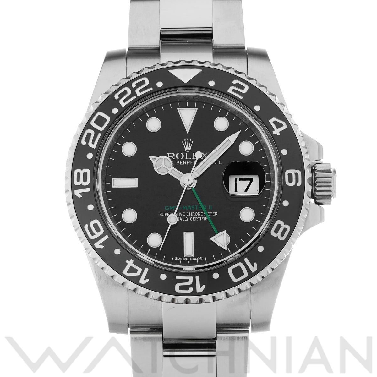 ロレックス GMTマスターII 116710LN ブラック メンズ 時計 【中古】【wristwatch】