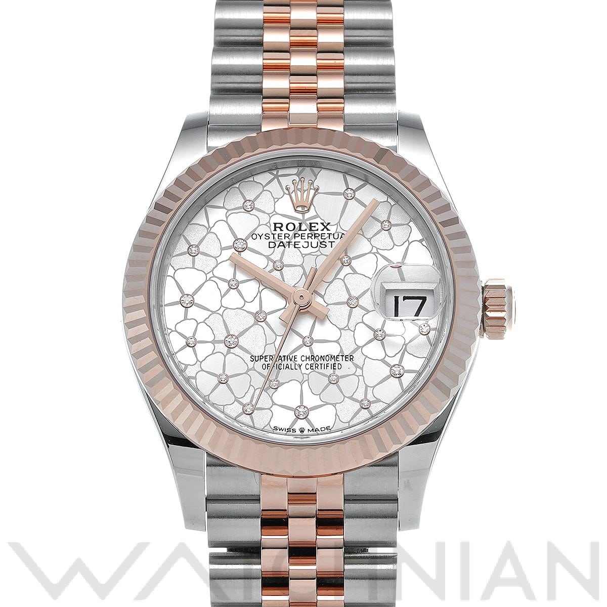 ロレックス デイトジャスト 31 278271 シルバー フローラルモチーフ/ダイヤモンド ユニセックス 時計 【中古】【wristwatch】