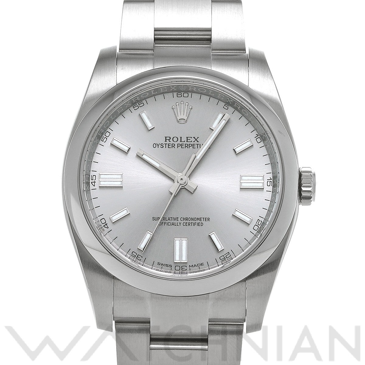 ロレックス オイスターパーペチュアル 36 116000 グレー メンズ 時計 【中古】【wristwatch】