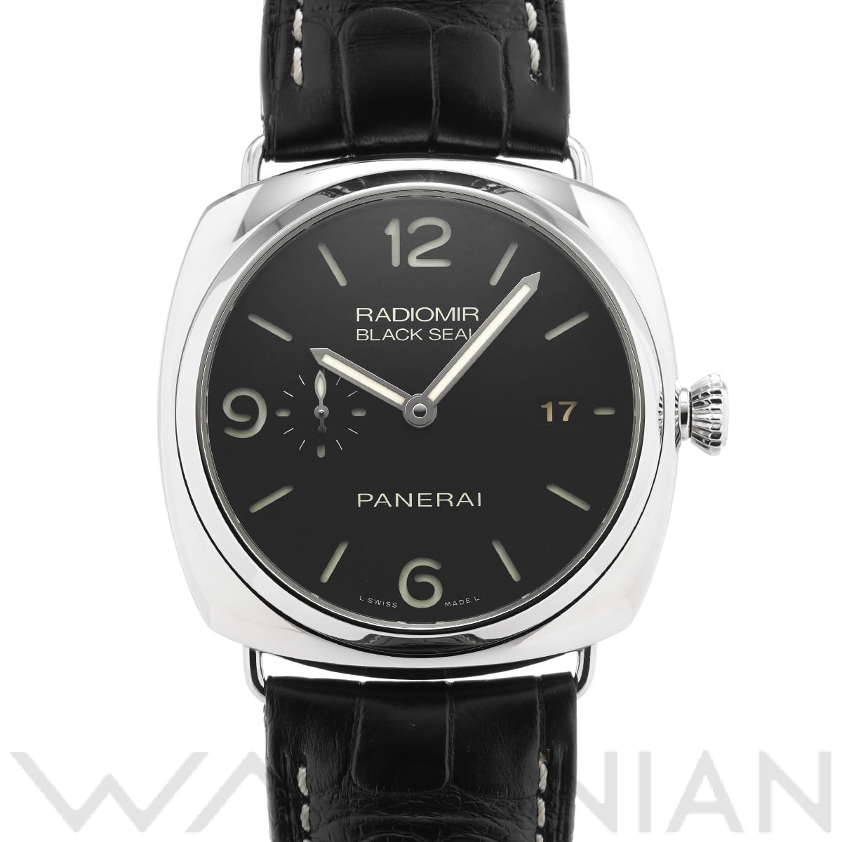 パネライ ラジオミール ブラックシール 3デイズ オートマティック アッチャイオ PAM00388 ブラック メンズ 時計 【中古】【wristwatch】