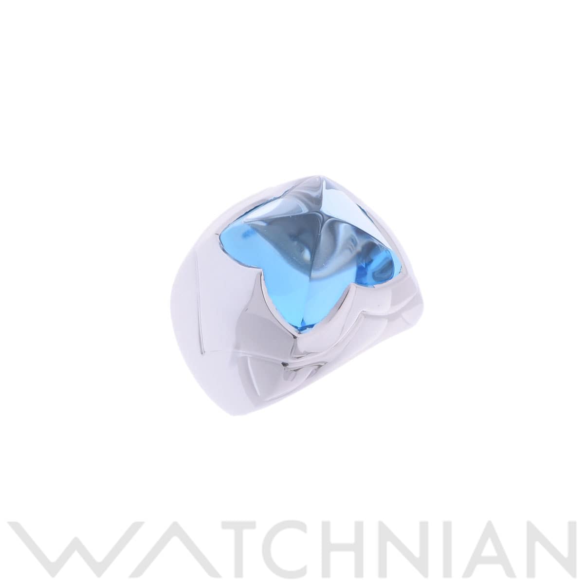ブルガリ ピラミデ リング シルバー K18ホワイトゴールド WG レディース ジュエリー 【中古】【jewelry】