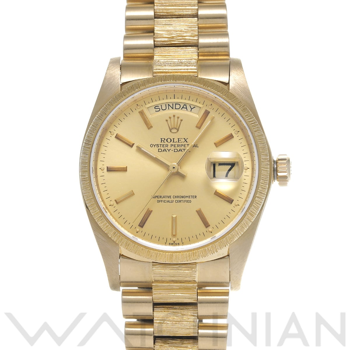 ロレックス デイデイト バーク 18078 シャンパン メンズ 時計 【中古】【wristwatch】