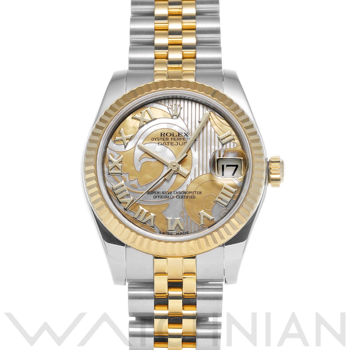 ロレックス デイトジャスト 31 178273 ゴールドダストドリーム ユニセックス 時計 【中古】【wristwatch】