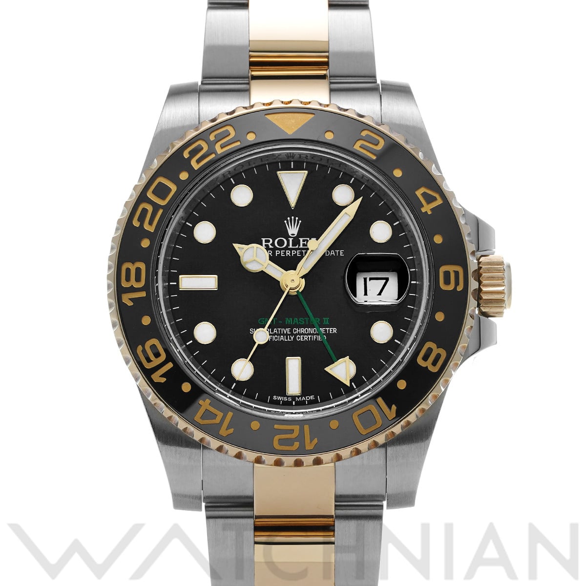 ロレックス GMTマスターII 116713LN ブラック メンズ 時計 【中古】【wristwatch】