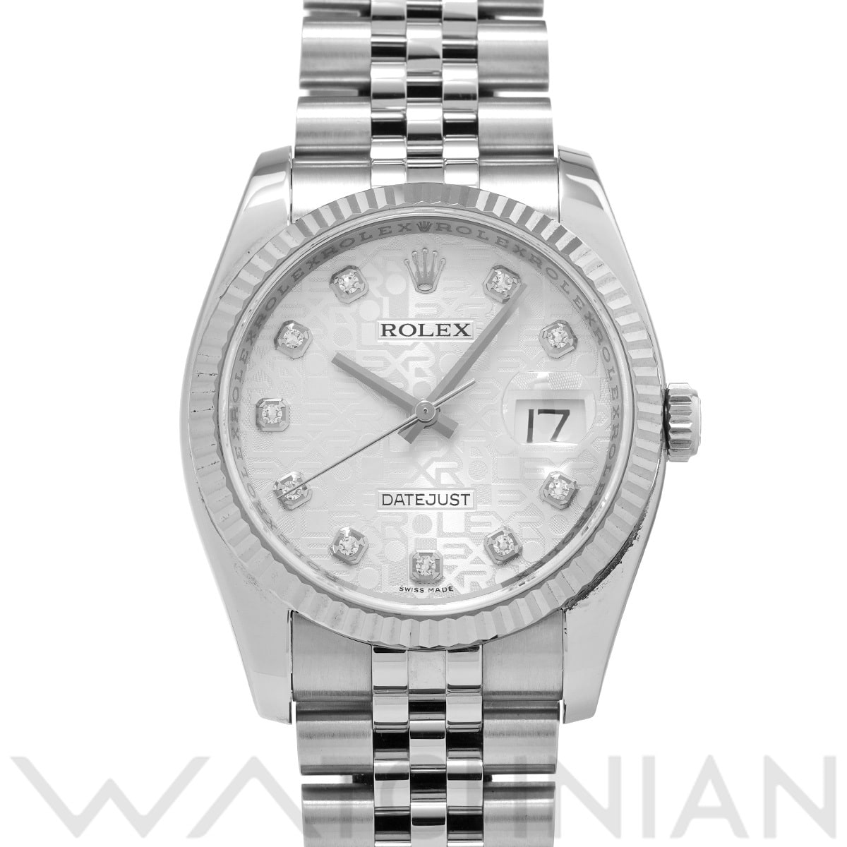 ロレックス デイトジャスト 116234G シルバーコンピュータ/ダイヤモンド メンズ 時計 【中古】【wristwatch】