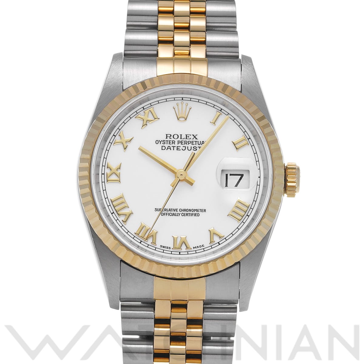 ロレックス デイトジャスト 16233 ホワイト メンズ 時計 【中古】【wristwatch】