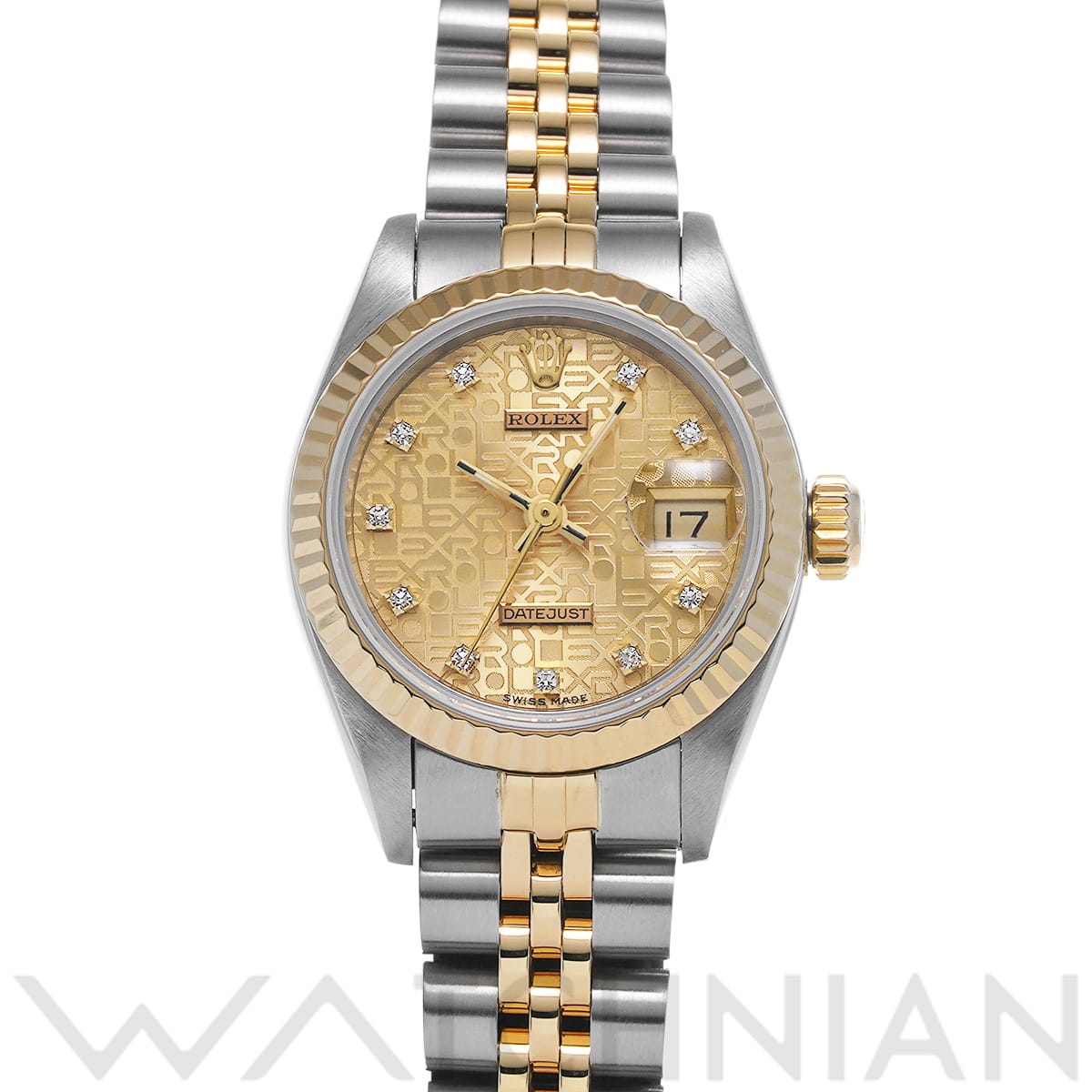 ロレックス デイトジャスト 69173G シャンパンコンピュータ/ダイヤモンド レディース 時計 【中古】【wristwatch】