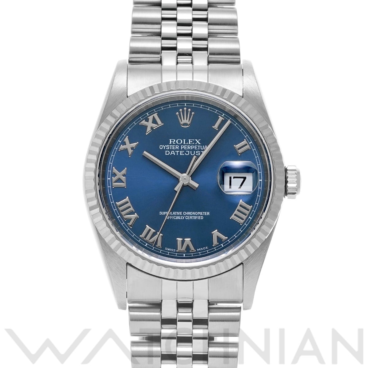 ロレックス デイトジャスト 16234 ブルー メンズ 時計 【中古】【wristwatch】