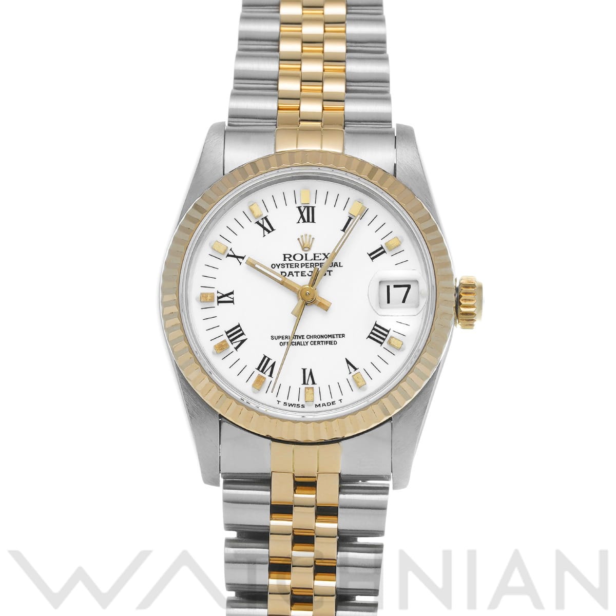 ロレックス デイトジャスト 68273 ホワイト ユニセックス 時計 【中古】【wristwatch】