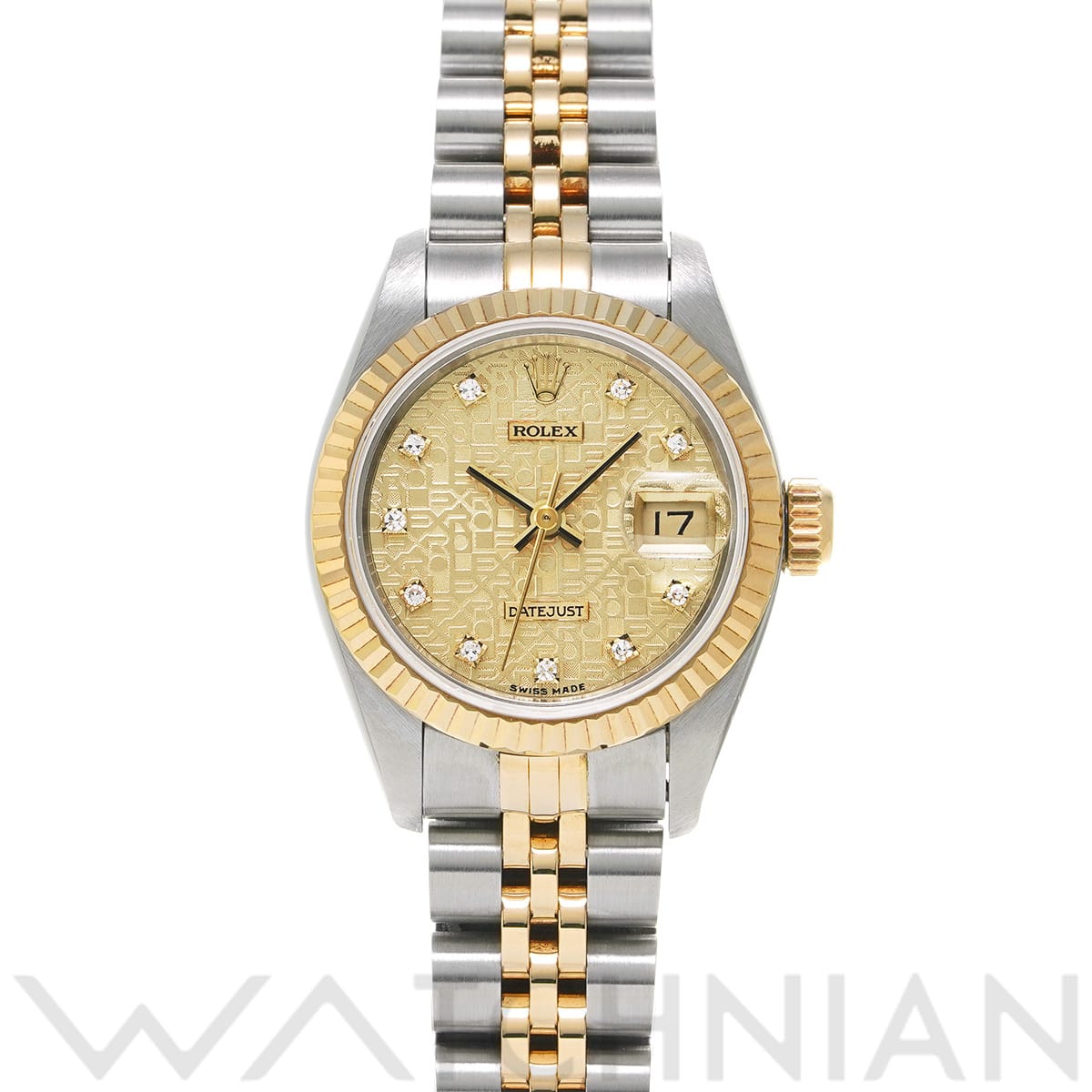 ロレックス デイトジャスト 69173G シャンパンコンピュータ/ダイヤモンド レディース 時計 【中古】【wristwatch】