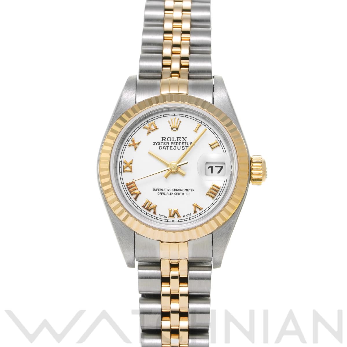 ロレックス デイトジャスト 79173 ホワイト レディース 時計 【中古】【wristwatch】