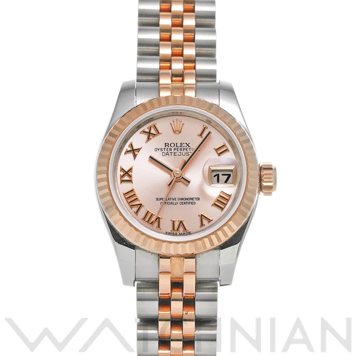 ロレックス レディ デイトジャスト 26 179171 ピンク レディース 時計 【中古】【wristwatch】