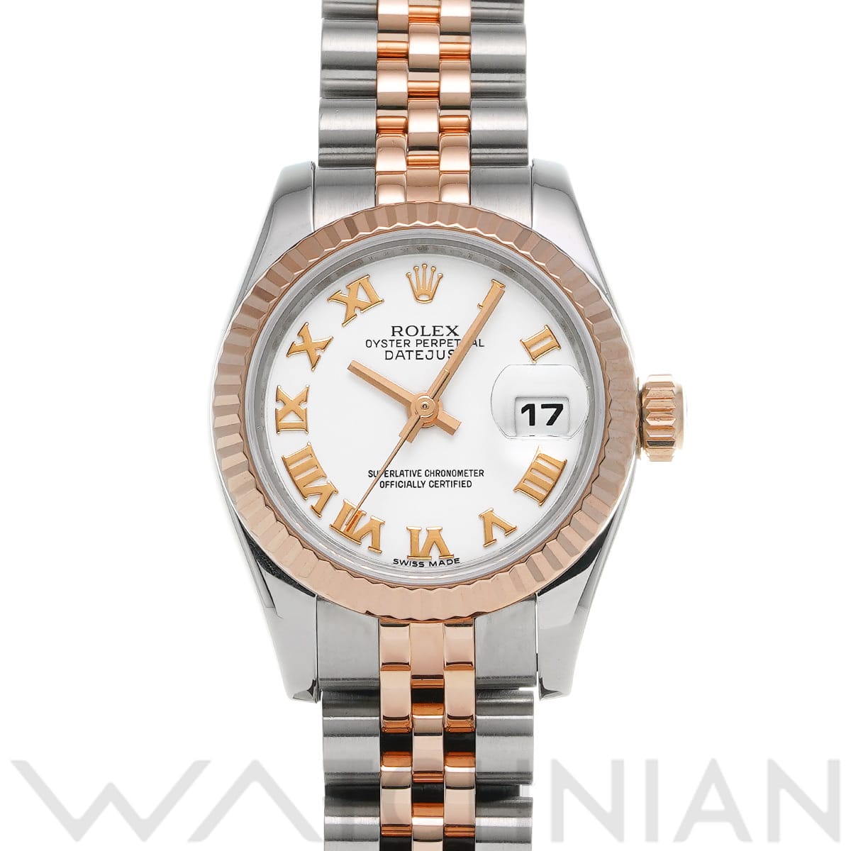 ロレックス デイトジャスト 179171 ホワイト レディース 時計 【中古】【wristwatch】