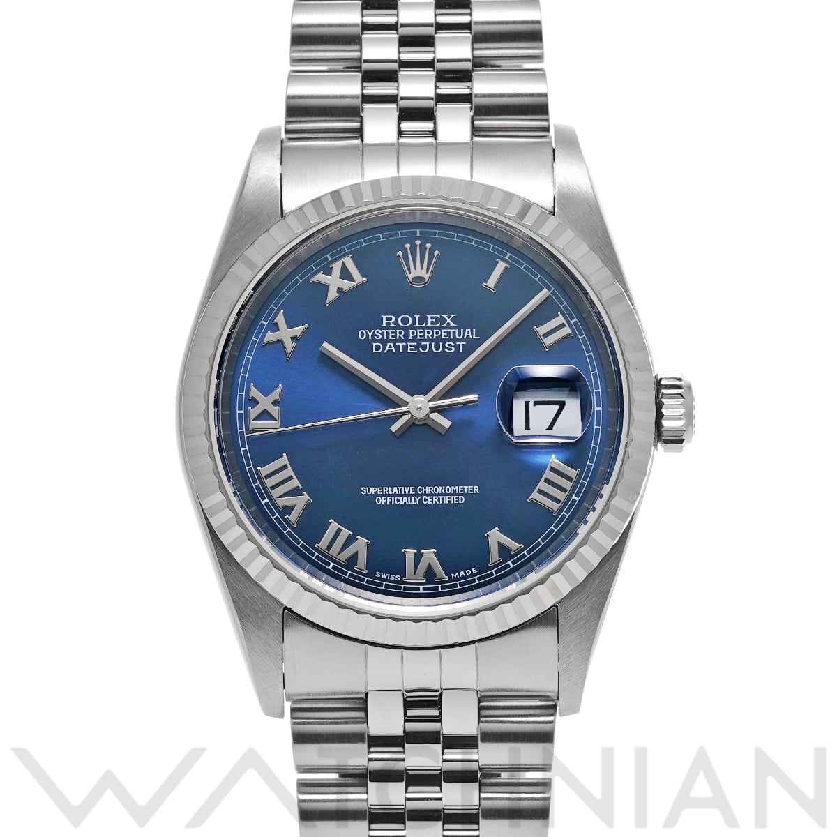 ロレックス デイトジャスト 16234 ブルー メンズ 時計 【中古】【wristwatch】