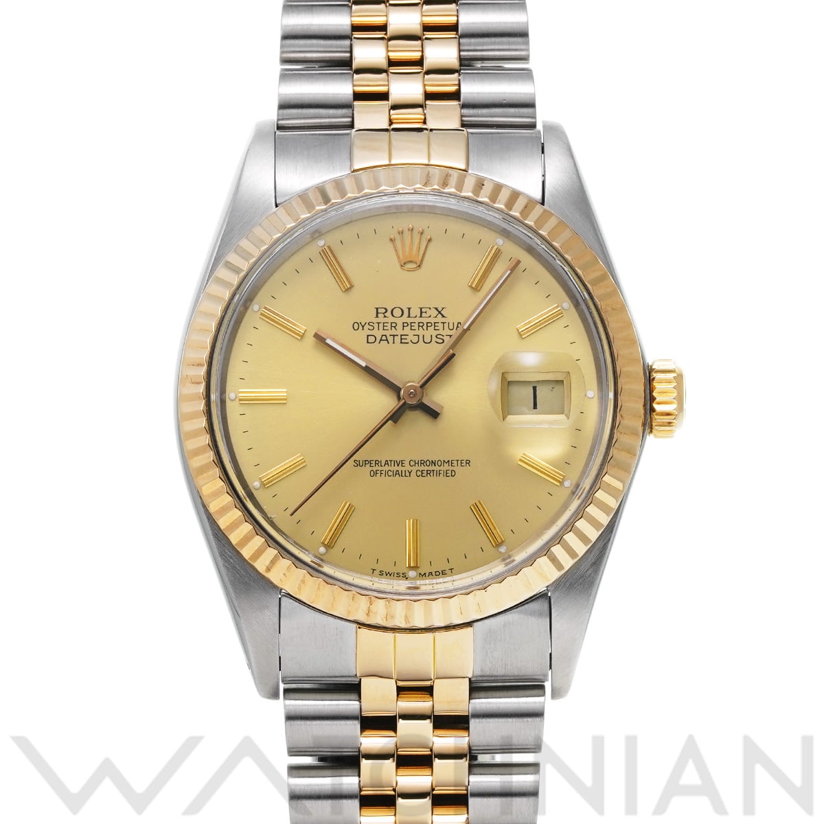 ロレックス デイトジャスト 16013 シャンパン メンズ 時計 【中古】【wristwatch】