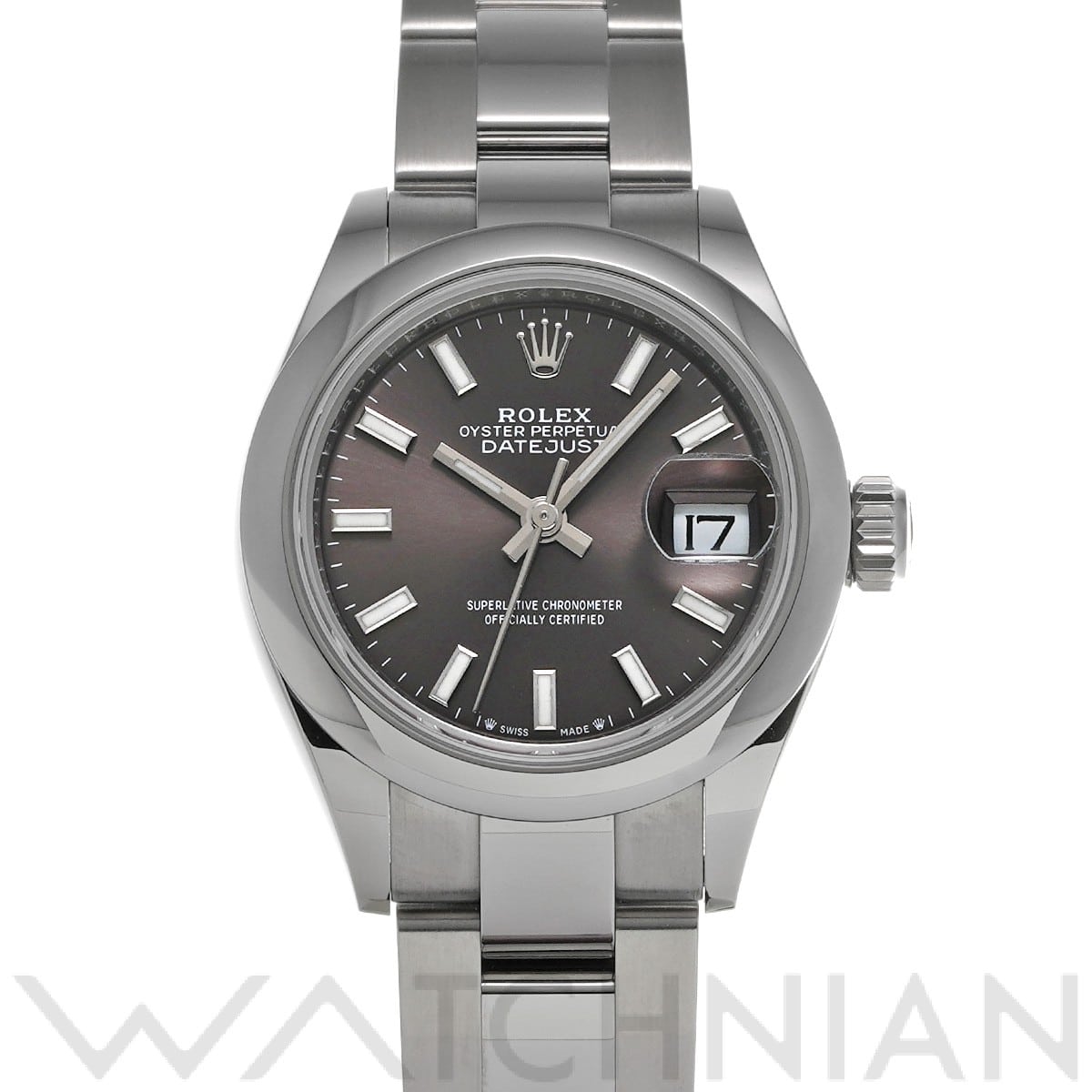 ロレックス レディ デイトジャスト 28 279160 ダークグレー レディース 時計 【中古】【wristwatch】