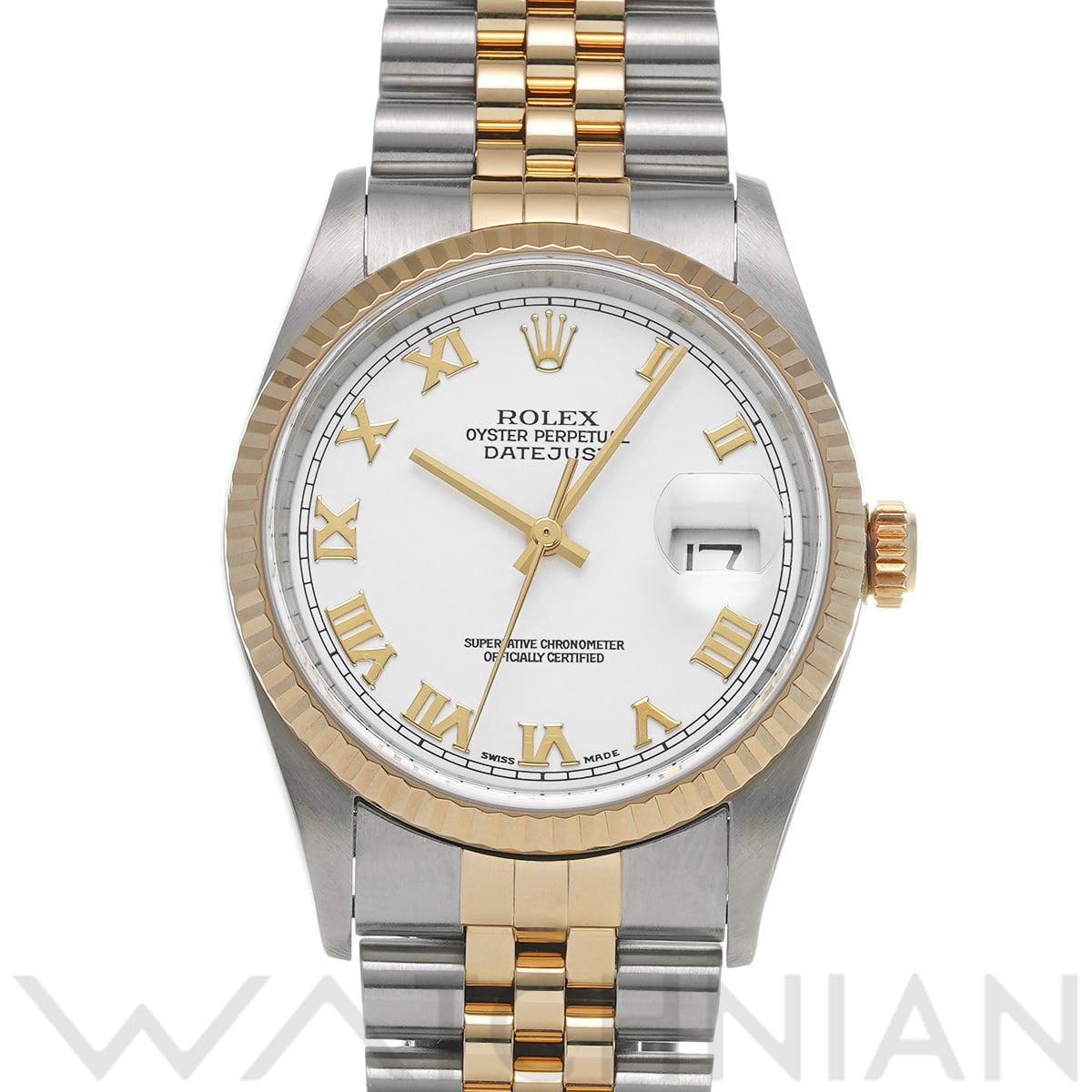 ロレックス デイトジャスト 16233 ホワイト メンズ 時計 【中古】【wristwatch】