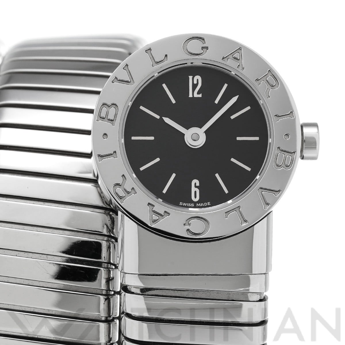 ブルガリ ブルガリブルガリ トゥボガス ダブルスパイラル BB191TS ブラック レディース 時計 【中古】【wristwatch】