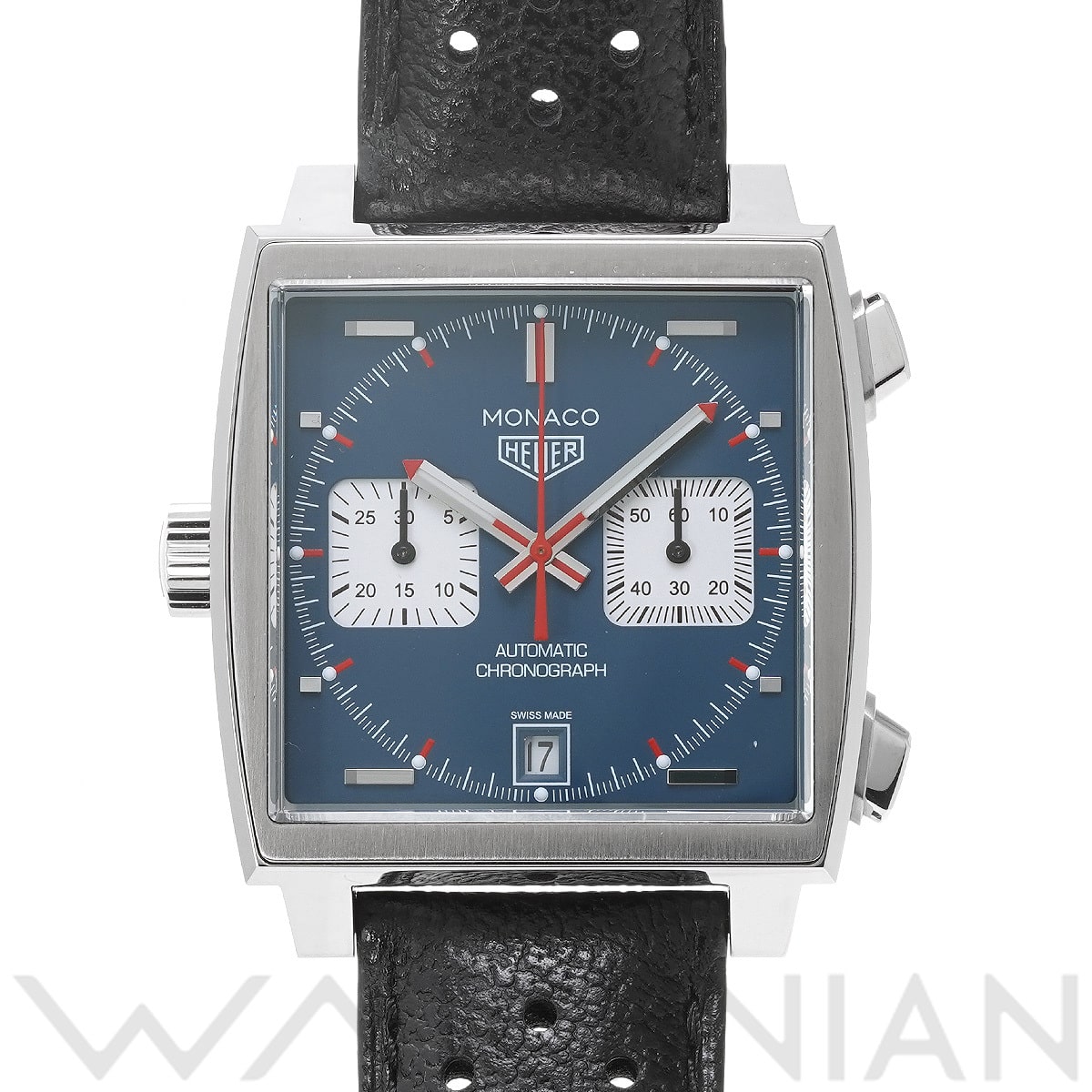 タグ ホイヤー モナコ キャリバー11 クロノグラフ スティーブ・マックイーン CAW211P.FC6356 ブルー/シルバー メンズ 時計 【中古】【wristwatch】