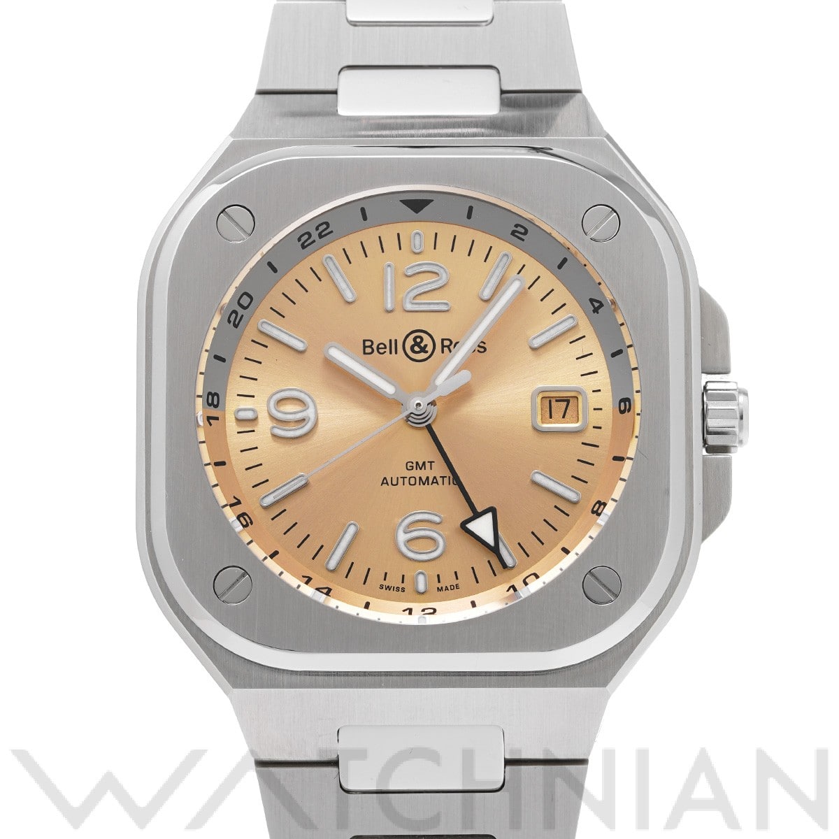 ベル＆ロス BR 05 GMT アンバー BR05G-CH-ST/SST アンバー メンズ 時計 【中古】【wristwatch】