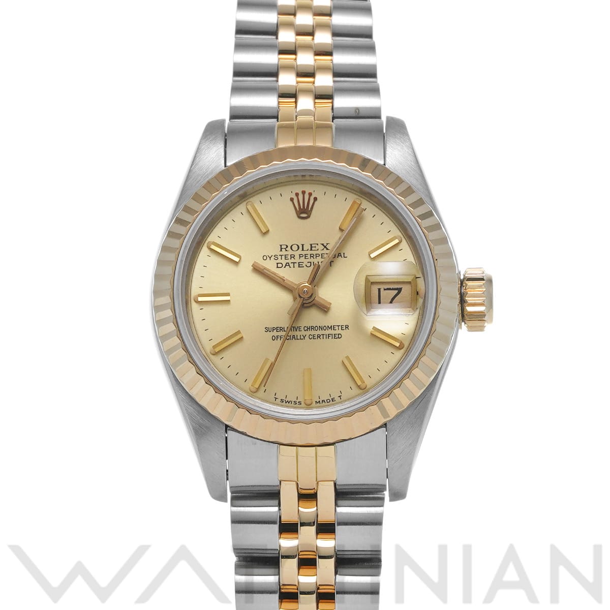 ロレックス デイトジャスト 69173 シャンパン レディース 時計 【中古】【wristwatch】