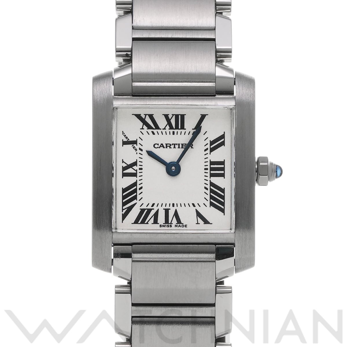カルティエ タンクフランセーズ SM W51008Q3 ホワイト レディース 時計 【中古】【wristwatch】