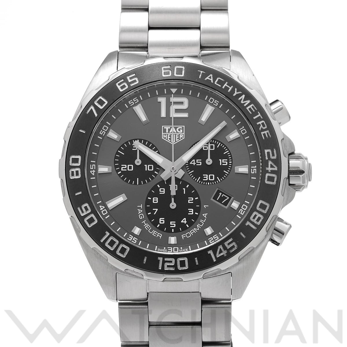 タグ ホイヤー フォーミュラ1 クォーツ クロノグラフ CAZ1011.BA0843 グレー/ブラック メンズ 時計 【中古】【wristwatch】